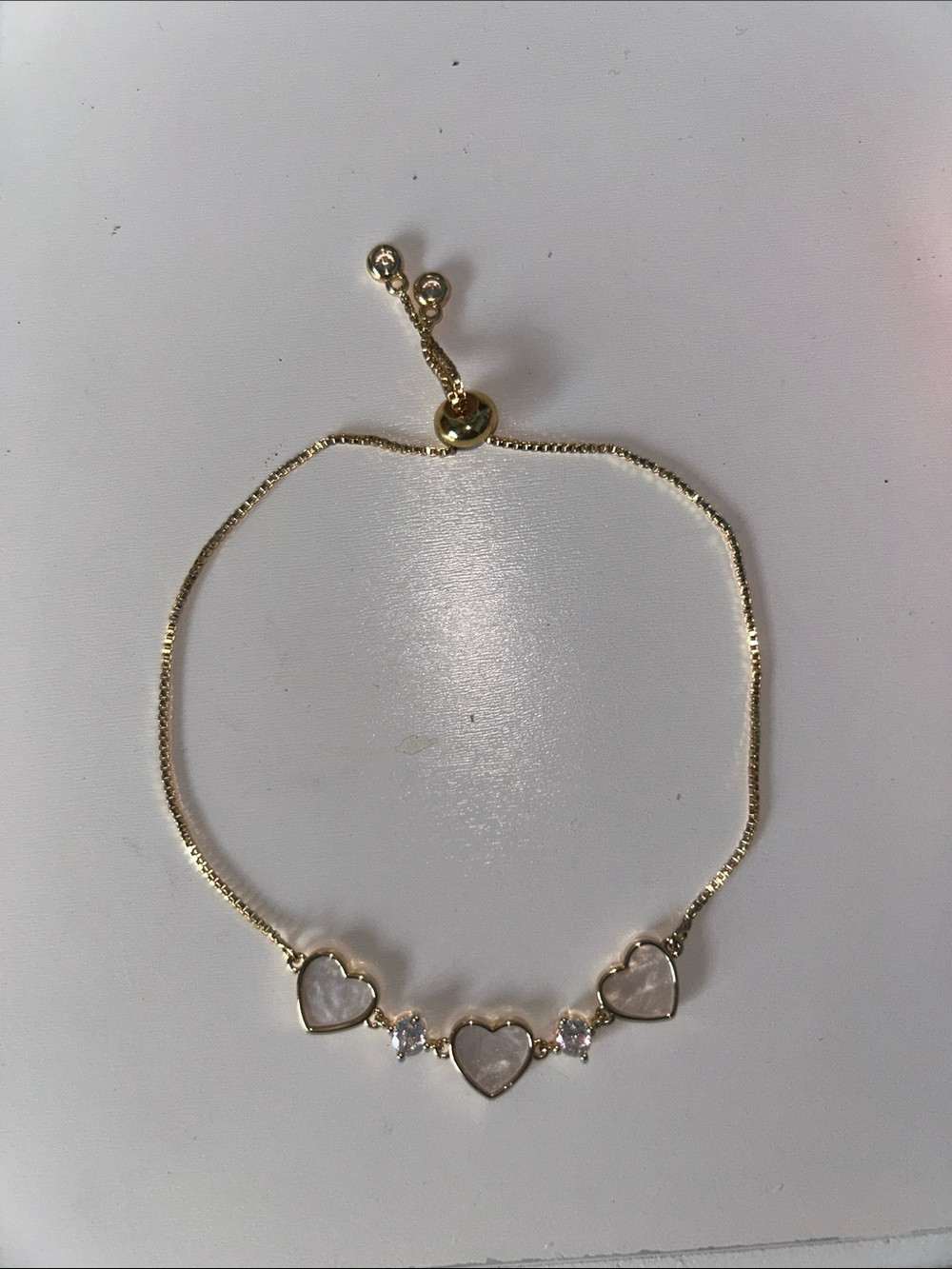 Women's Gold Heart Bracelet